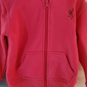 Girls size 3t zip-up Browning Sweatshirt